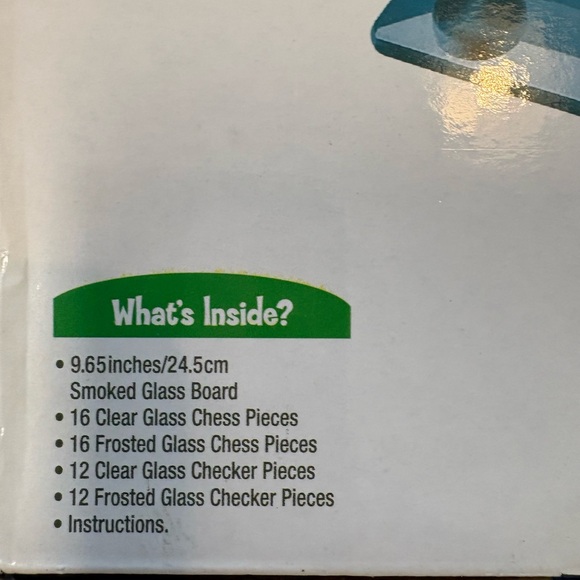 Cardinal Classic Games Glass Chess & Checkers - Picture 5 of 5